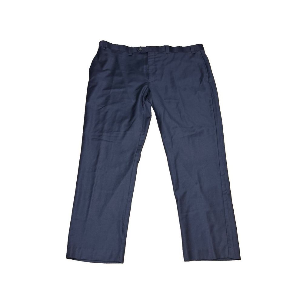 Lauren Ralph Lauren Pants Mens 42x30 Navy Flat Front Dress Trouser Wool Cashmere